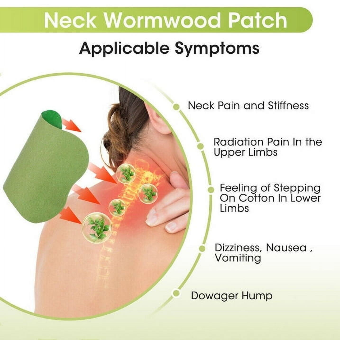 48PCS Original Well Knee Herbal Knee Pātch - Well Knee Plāster for Knee Support & Muscle Pain - Maximum Strength for a Temporary Relief - Adhesive Heat Pātches Made with Natural Herbs