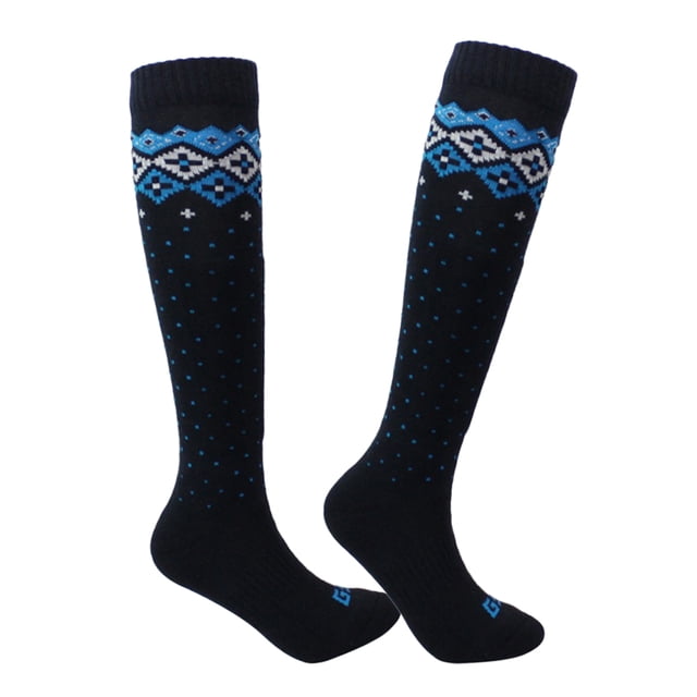 Mujer Hombre Niños Invierno Nieve ejercicio Calcetines Calientes - XS azul, tal se describe Sharpla Calcetines largos para niños adultos