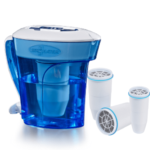 Zerowater 10 cup pitcher with extra three filters