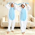 thumbnail image 2 of Ruyang Kids Plush Hooded Jumpsuit Bunny Dress Up Role Play Outfit Cute Animal Zipper Bodysuits Daily Fall Casual Clothes, 2 of 4