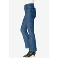 thumbnail image 3 of Woman Within Plus Size Tall  Pull-On Bootcut Gap-Free Stretch Denim Jeans, 3 of 6