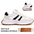thumbnail image 3 of CHICVOMEY Women's Chunky Platform Sneakers - Retro Walking Sneakers with Cushioned Sole - Lightweight Casual Shoes for Daily Travel, 3 of 9