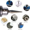 thumbnail image 4 of Taladro cortador de agujeros de ranura recta, broca cónica de ranura en espiral de acero de alta velocidad, funda protectora de aluminio, equipo profesional de corte más suave Hugtrwg Para estrenar, 4 of 9