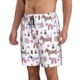 thumbnail image 2 of Naloa Cute Dog Men's Beach Shorts, Surfing shorts, Swim trunks, Quick Dry Swim Trunks for Surfing Beach Fun - Small, 2 of 9