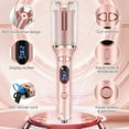 thumbnail image 5 of CNV Rose Gold Automatic Hair Curling Iron, 1” Ceramic Tourmaline Barrel, 4 Heat & Timer Settings, Anti-Tangle Anti-Scald Curler for All Hair Types, 5 of 6