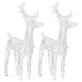 thumbnail image 3 of vidaXL Reindeers & Sleigh Christmas Decoration 320 LEDs Acrylic, 3 of 5