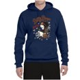 thumbnail image 2 of Wild Bobby, Biker Betty Boop Wild One MC Motorcycle Betty Boop Unisex Hoodie Sweatshirt, Navy, 3X-Large, 2 of 5