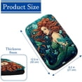 thumbnail image 4 of Mermaid Soft Comfortable Furry Printed Car Armrest Mat Cover Accessories Pad 12.5x8.2 Inch, 4 of 6