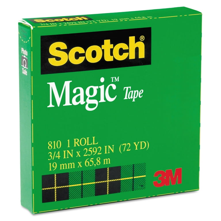 Scotch® Magic™ Tape Walmart Repack 810-3PK-BXD, 6 Rolls Per Pack 