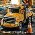 thumbnail image 4 of Boys Construction Dump Truck Toys, Alloy Realistic Excavator Pull Back Truck With Lights And Sounds, Construction Truck Toy For Kids Ages 3-8, Educational Engineering Toy With, 4 of 7