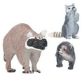 thumbnail image 4 of Raccoon Toys, Reusable Mini Simulation Static Forest Animal Raccoon Model Desktop Decoration Toys  For 3 Year Old Children, 4 of 8