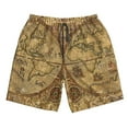 thumbnail image 3 of Uemuo World Map1 Pattern Men's Swim Trunks Hawaiian Beach Bathing Suit Swimsuits Beach Quick-Dry Shorts with Pockets-, 3 of 9