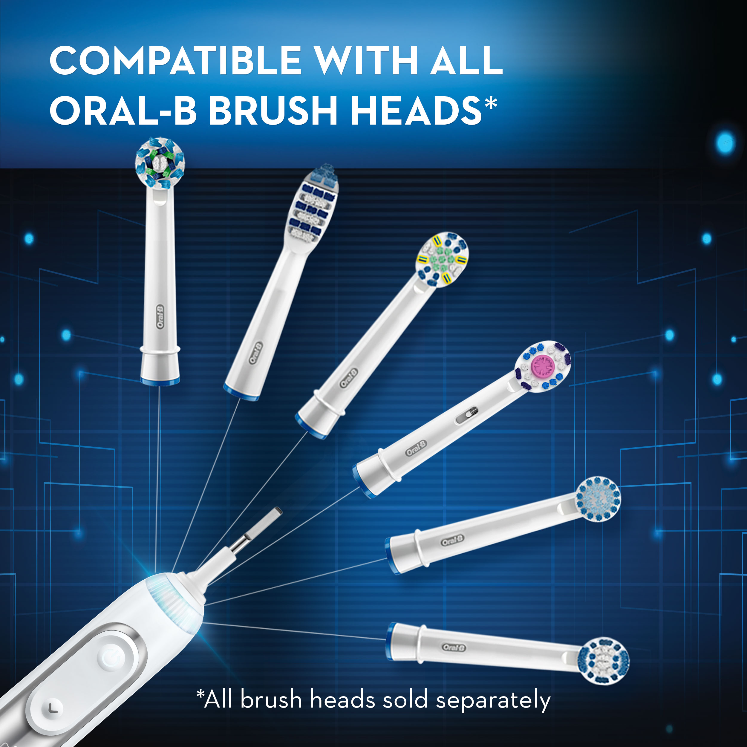 Oral-B 8000 Electronic Toothbrush, White, Powered by Braun - image 6 of 14
