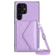 thumbnail image 6 of for Samsung Galaxy S24 Ultra Slim Case with Card Holders and Strap for Women, Samsung Galaxy S24 Ultra Phone Case Wallet PU Leather Kickstand RFID Blocking Flip Shockproof Wallet Case - Purple, 6 of 11