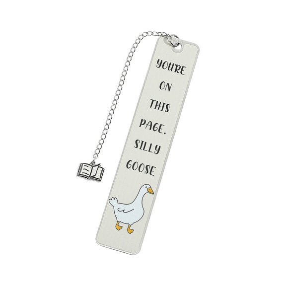 Metal Bookmarks Silly Gooses Page Marker Creative Bookmarkers for Book Reading