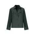 thumbnail image 4 of Womens Spring Jacket ,Women's plain long-sleeved lapel button casual office suit jacket, 4 of 8