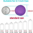 thumbnail image 3 of 6-Pack Vibrant Silicone Soda Can Lids Set! BPA-Free Reusable Can Covers in 6 Colors – Perfect Can Stoppers for Soda, Beer & Juice (Fits Standard 12oz Cans, Leak-Proof), 3 of 5