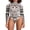 Brown, variant on LMLYSoH Women Bodysuit, Long Sleeve Printed Mock Neck Triangle Bottom Romper, Wild Fashion Bodycon Jumpsuit