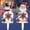 B, variant on TopLLC Christmas Santa Claus Snowman LED Light Christmas Outdoor Decoration Glowing Santa Claus Snowman With Lights Garden Yard Decoration Insert