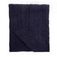 thumbnail image 4 of Jeté à maille torsadée Bleu Foncé, 4 of 5