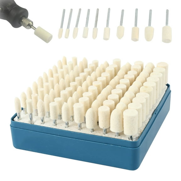 100pcs Polishing Pad 4/5/6/8/10 mm Polishing Tools for Dremel Glass Stone Ceramic