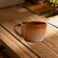 thumbnail image 6 of Wooden Beer Cup, Gifts for Men Women, Vintage Wooden Cup with Handle, Big Capacity Tea Water Classic Wood Drinking Mug, Handmade Coffee Mug for Dad Husband, Camping Outdoor Mug, 4.13x3.14", 6 of 9