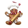 thumbnail image 5 of Kurt Adler Resin Gingerbread Boy & Girl Baker Christmas Ornaments – Set of 2 Assorted, 5 of 8