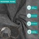 thumbnail image 4 of Toalla para perros, material de microfibra, secado rápido, bata de baño súper absorbente para perros, mascota con cuello y cintura ajustables (gris) L, 4 of 6