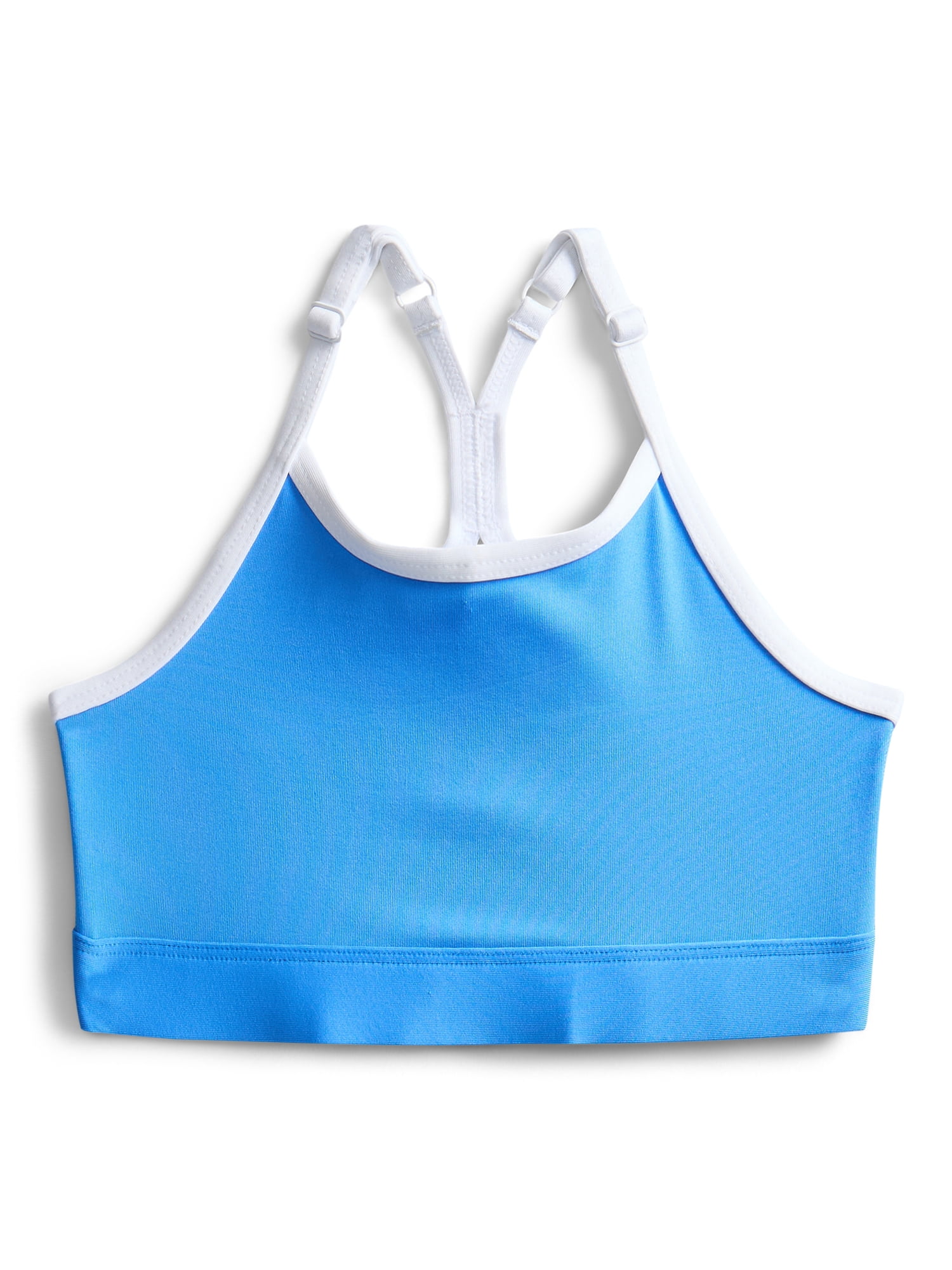 Athletic Works Girls Adjustable Strappy Back Sports Bra, 2 Pack, Sizes XS-XXL