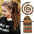 thumbnail image 1 of Spiral Lock Hair Tie Bendable Colorful Thick Embedded Long Ponytail Holders Curling Rod Ties Cloth Dreadlock Accessory Women Men Yellow, 1 of 9