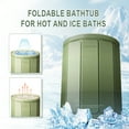 thumbnail image 6 of JieC Folding Bathtub Portable Adult Spa Bath Tub Soaking Tub Hot Ice Bathtub Kids Pool,Green, 6 of 10