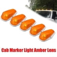 thumbnail image 4 of 5Packs Cab Marker Light Amber Lens LED Cab Roof Running Lights W/Wiring Pack for 1973-1997 Pickup, 4 of 5