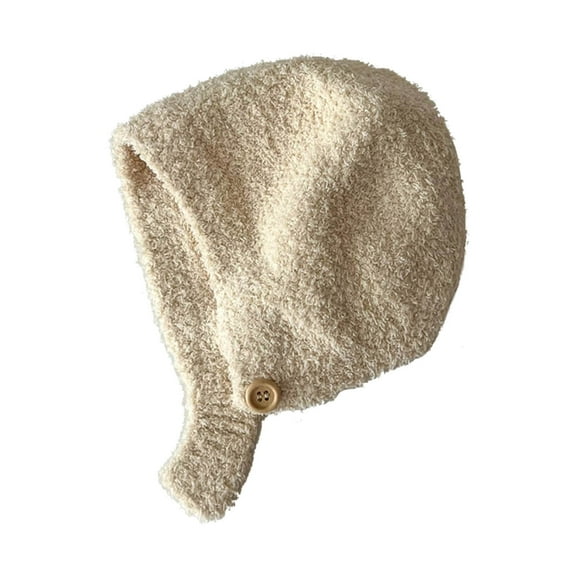 Baby Ear Warmer Infant Knitting Hat Color Plush Warm Beanies Cap Earflap Bonnet Cap for Boys Girl