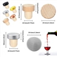 thumbnail image 4 of TapóN de Corcho para Botella de Vino de 90 Piezas TapóN de Vino en Forma de T Reemplazo de Corcho de DegustacióN Sellado de Botella de Cerveza de Vidrio de Corcho Reutilizable, 4 of 5