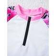 thumbnail image 5 of inhzoy Kids Girls Floral Swim Dress Swimsuits Beach Swimwear Hawaiian Swimming Clothes Pink 12, 5 of 7