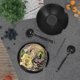 thumbnail image 4 of 6-piece Ramen Bowl Set With 1000 Ml Filling Quantity - Traditional Japanese Crockery Set With Chopsticks And Spoon In Black, 4 of 4