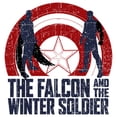 thumbnail image 2 of Girl's Marvel The Falcon and the Winter Soldier Silhouette Logo  Graphic Tee White Large, 2 of 5