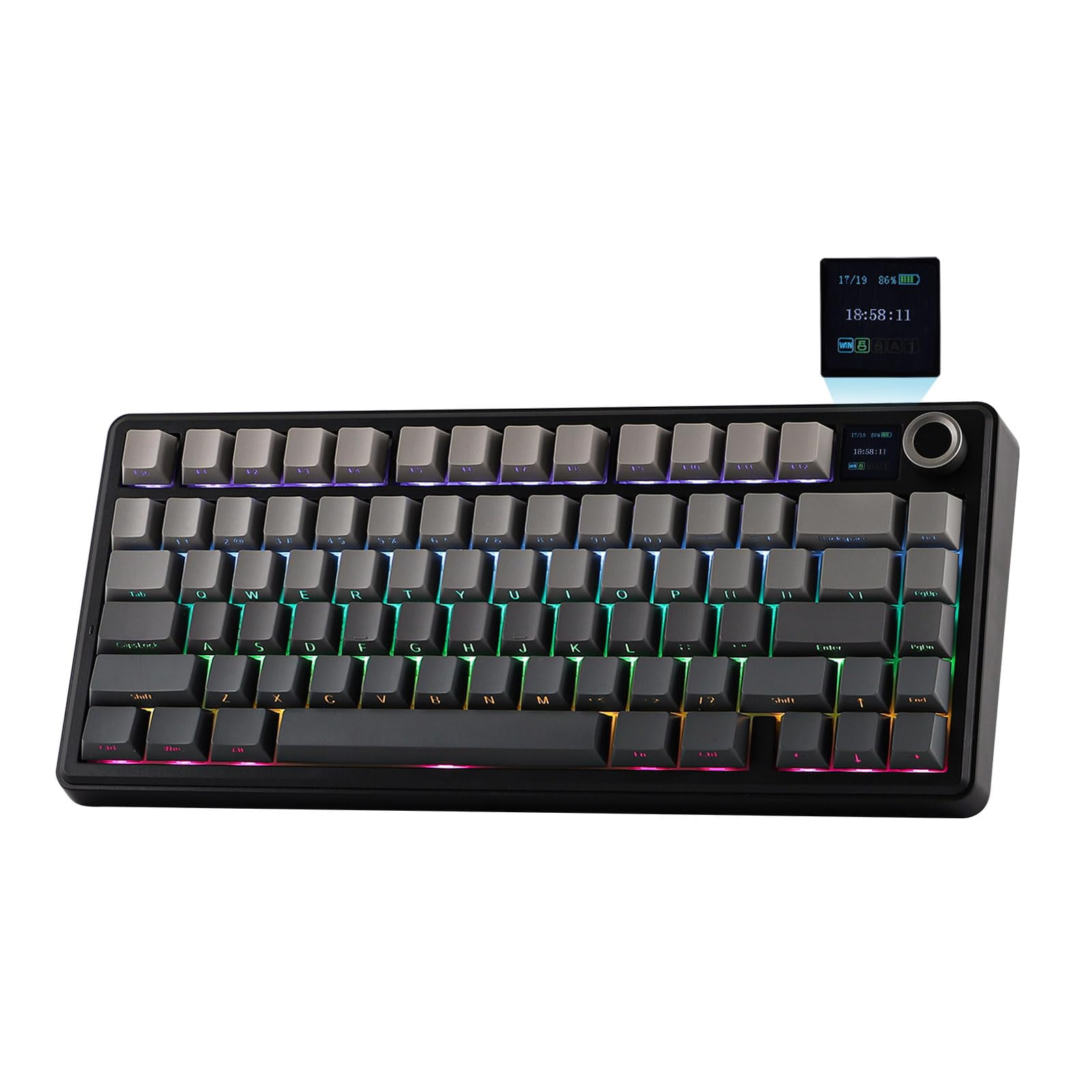 EPOMAKER X Aula F75 MAX Tri-Mode Wireless Gaming Keyboard, TFT