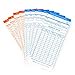thumbnail image 3 of Flexzion Time Cards, Monthly Timesheet, Clock Timecard - 100 Pack, 6 Column 2-Sided Orange/Blue, Card for Time Punch Clock, Employee Attendance, Payroll Recorder, Small Business, 3 of 4