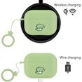 thumbnail image 4 of Cute Brown cat Airpods Pro Case Cover ,Gray Airpods Pro Case Soft TPU Protective Cover Compatible with Apple AirPods Pro Wireless Charging Case with Keychain(Gray&Brown cat), 4 of 7