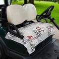 thumbnail image 2 of Golf Cart Seat Covers for 2 Seater,Grey Merry Christmas Microfiber Cart Seat Towel Blanket,Snowman Xmas Tree Snowflake Winter Birds Absorbent NonSlip Bench Seats Protector for Golf Course 51"x31", 2 of 9