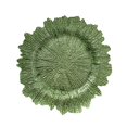 thumbnail image 4 of Irregular Glass Snowflake Plate Western Food Fruit Plate Fancy Plate Steak Plate green, 4 of 9