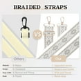 thumbnail image 2 of 【Forever Memory Gift】Water Bottle Carrier Bag for 40 oz Tumbler with Phone Pocket Purses Water Bottle Holder with Adjustable Wide Strap, with straw cover and key chain blac, 2 of 6