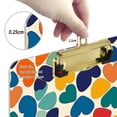 thumbnail image 6 of FORMRS Acrylic Clipboard with Low Profile Clip Standard A4 Letter Size, 12.5" x 9", Colorful Clover Pattern, 6 of 8