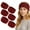 Burgundy, variant on 6 Pack Winter Ear Warmers Headbands for Cold Weather, Khaki Elastic Knitted Ear Muffs Fleece Headband for Winter