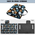 thumbnail image 5 of Yuyamidu Palm Leaves Golf Cart Seat Covers 2 Passenger Club Car Seat Towel Golf Ball Golf Cart Seats Blanket with Pockets Universal Fit 2-Seat, 5 of 8