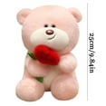 thumbnail image 3 of Steadline Rose Bear Plush Toy Romantic Valentine's Day Gift for Her with Soft Fabric Design Unique Hugging Doll Present for Anniversary Birthday Celebration, 3 of 4