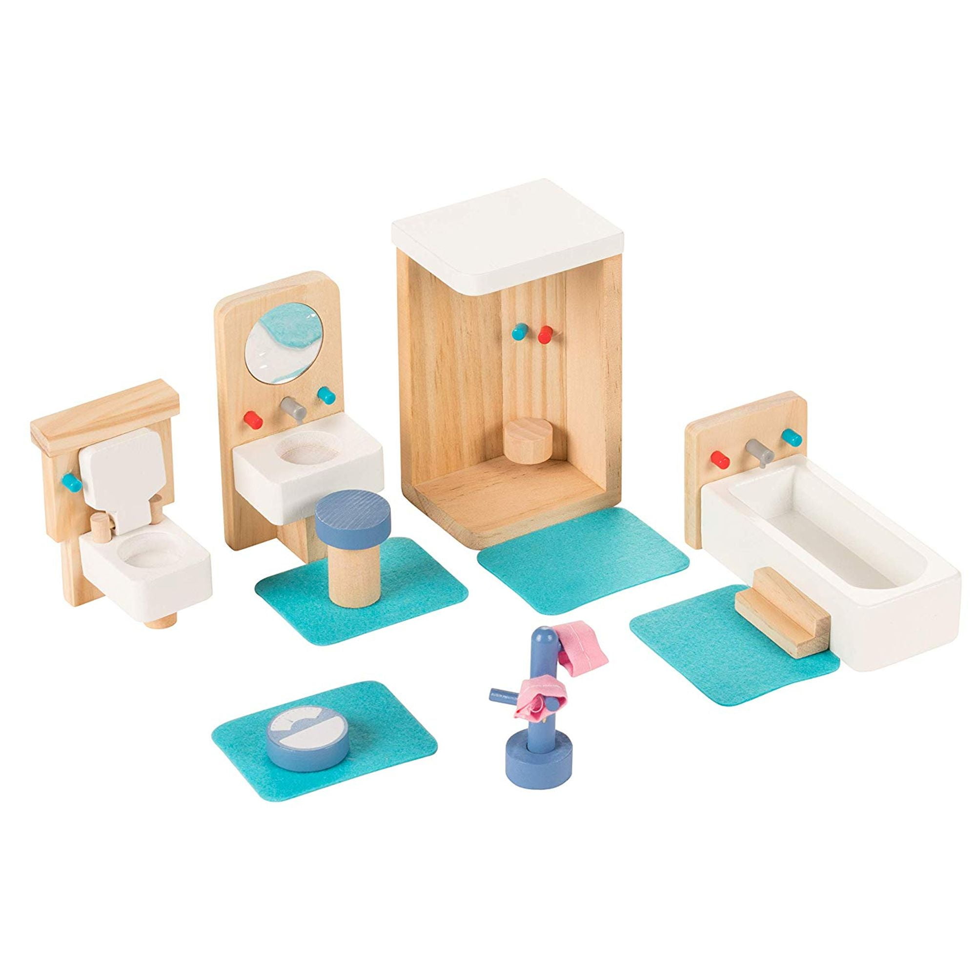wooden doll house pieces