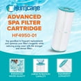thumbnail image 2 of Hurricane 4 Pack HF4950-01 Advanced Pool and Spa Filter Cartridge Replacement, 2 of 12