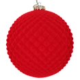 thumbnail image 1 of Vickerman MT197103D Ornement de Durian Floqué Rouge de 5 Po - 2 par Sac, 1 of 3